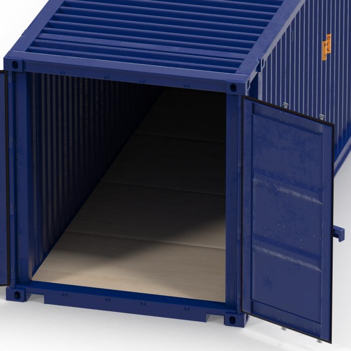 45 ft High Cube Container Blue 2 3D