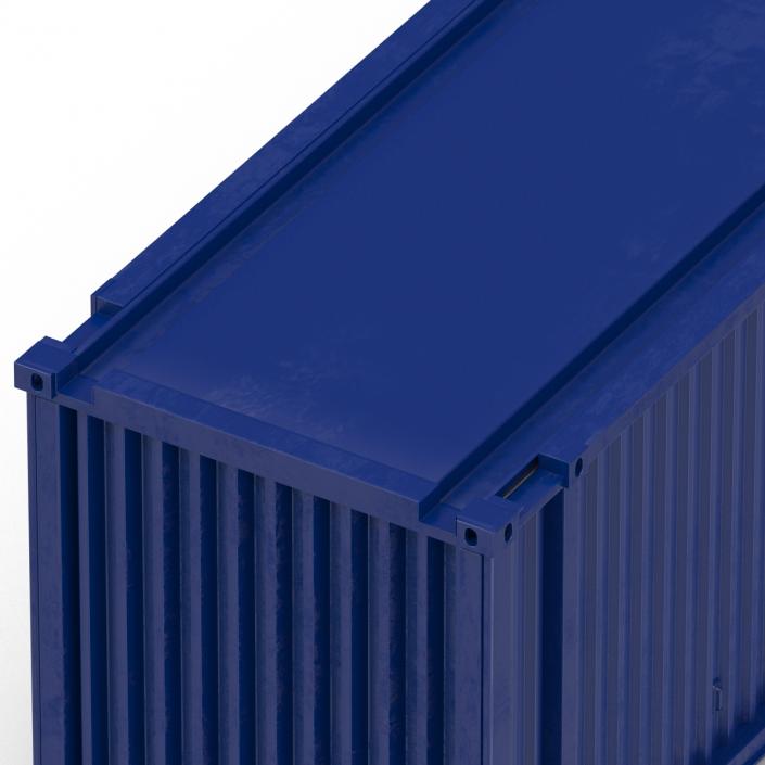 45 ft High Cube Container Blue 2 3D