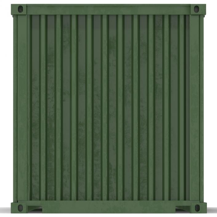 3D 45 ft High Cube Container Green