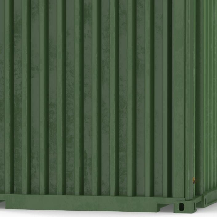 3D 45 ft High Cube Container Green