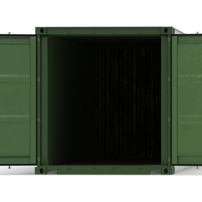 3D 45 ft High Cube Container Green