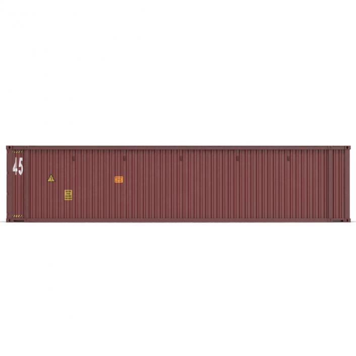 45 ft High Cube Container Red 3D model