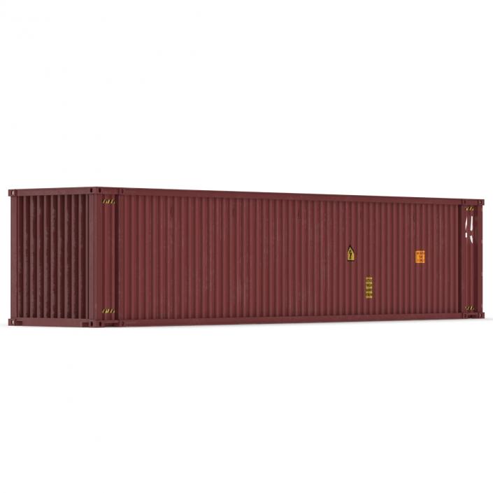 45 ft High Cube Container Red 3D model