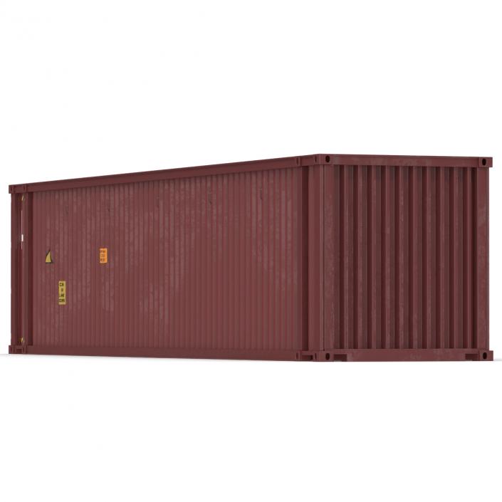 45 ft High Cube Container Red 3D model