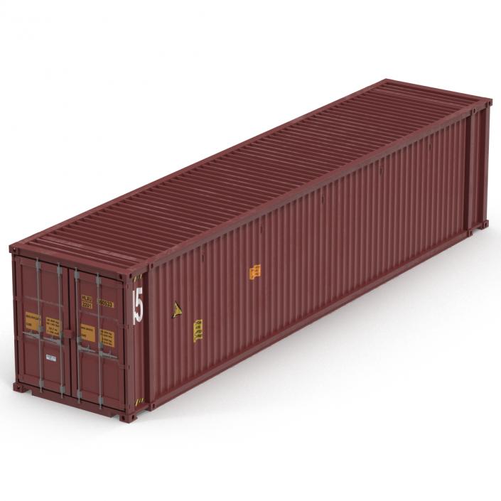 45 ft High Cube Container Red 3D model