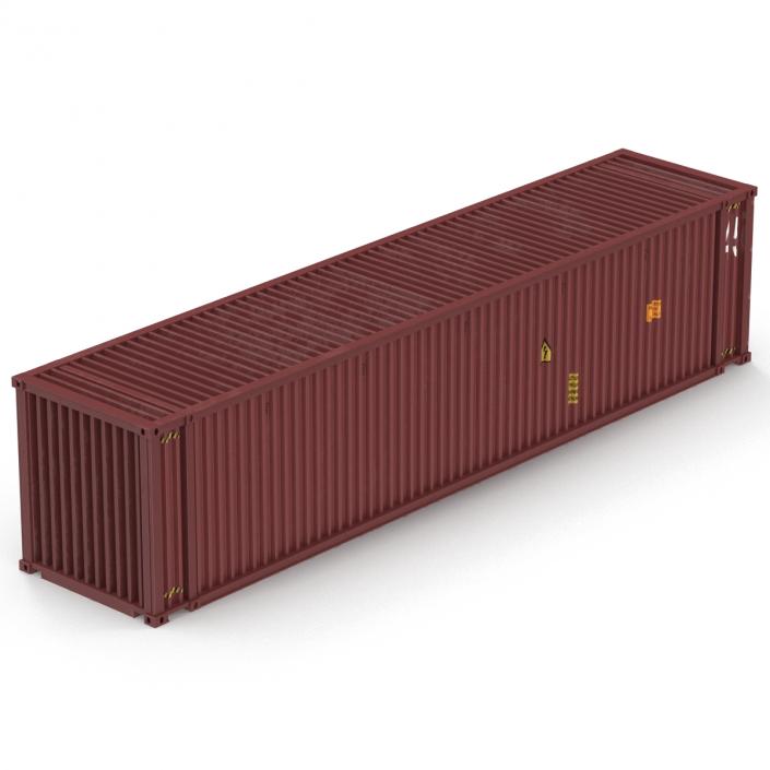 45 ft High Cube Container Red 3D model