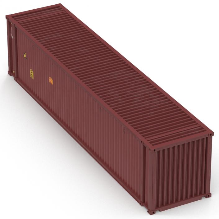 45 ft High Cube Container Red 3D model