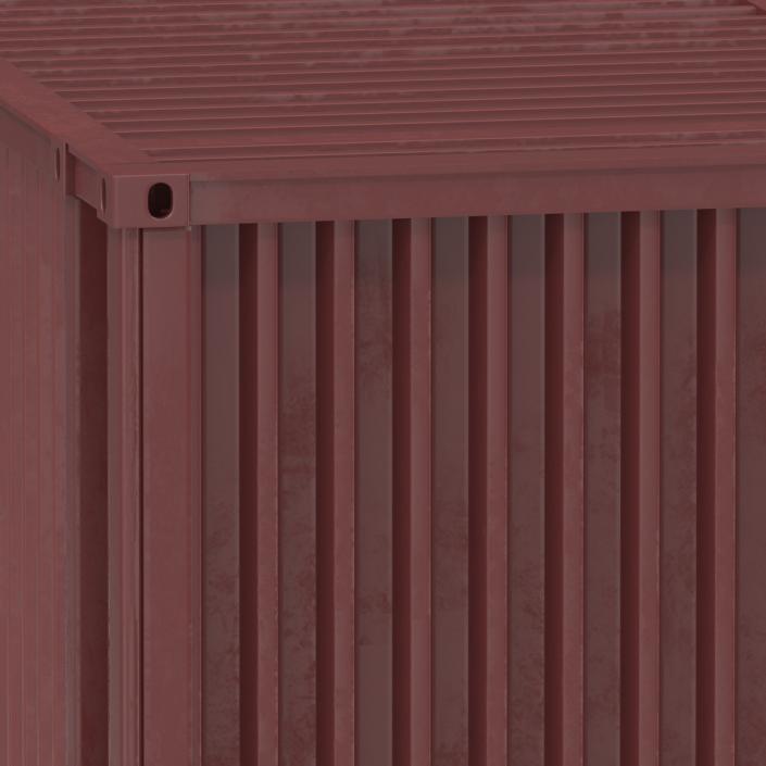 45 ft High Cube Container Red 3D model