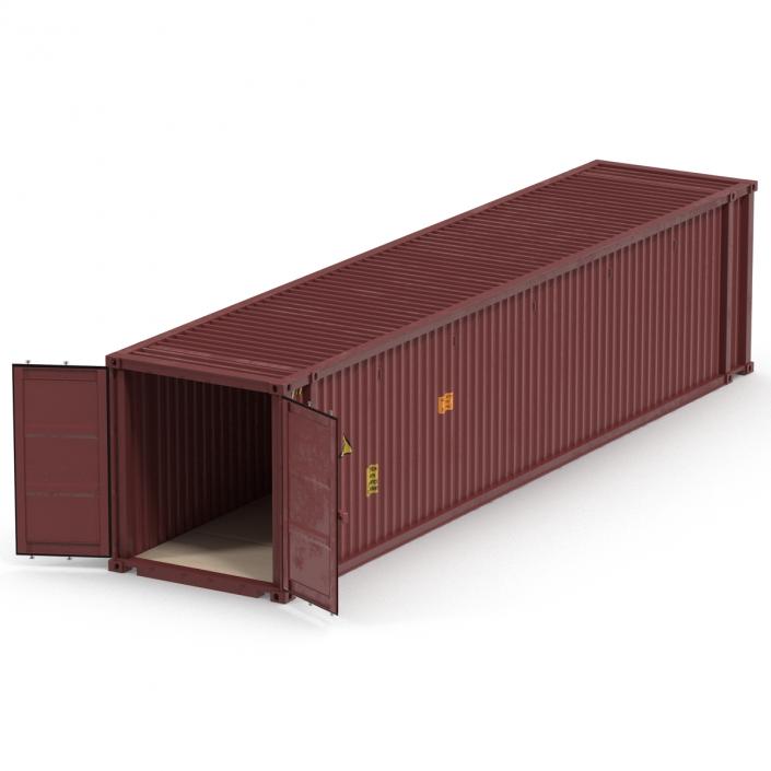 45 ft High Cube Container Red 3D model