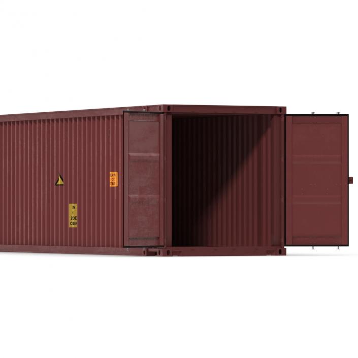 45 ft High Cube Container Red 3D model