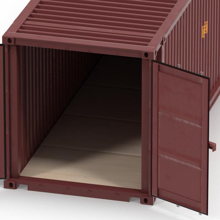 45 ft High Cube Container Red 3D model