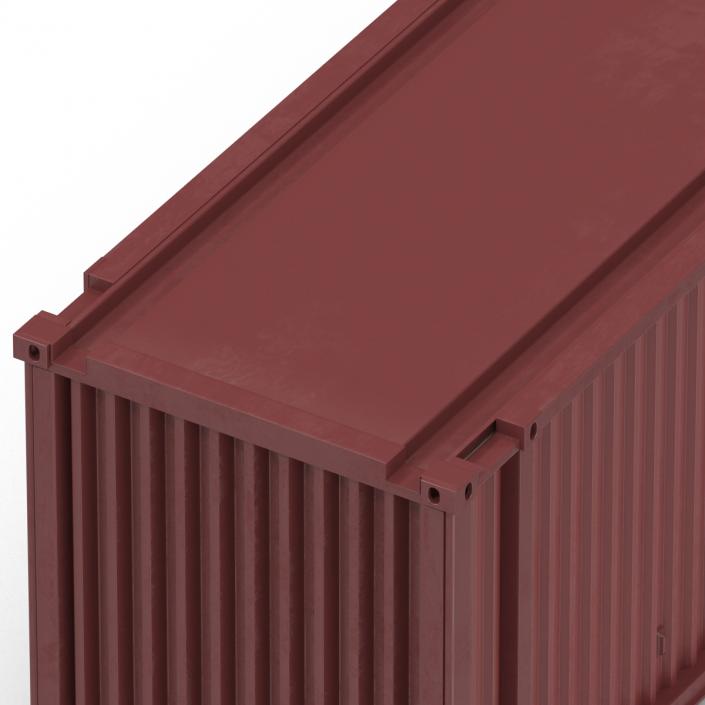 45 ft High Cube Container Red 3D model