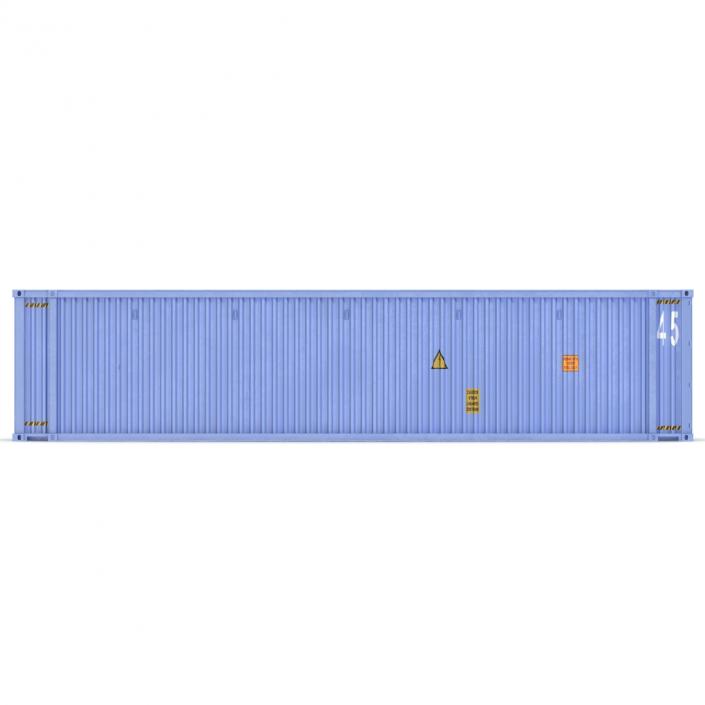 3D model 45 ft High Cube Container Blue