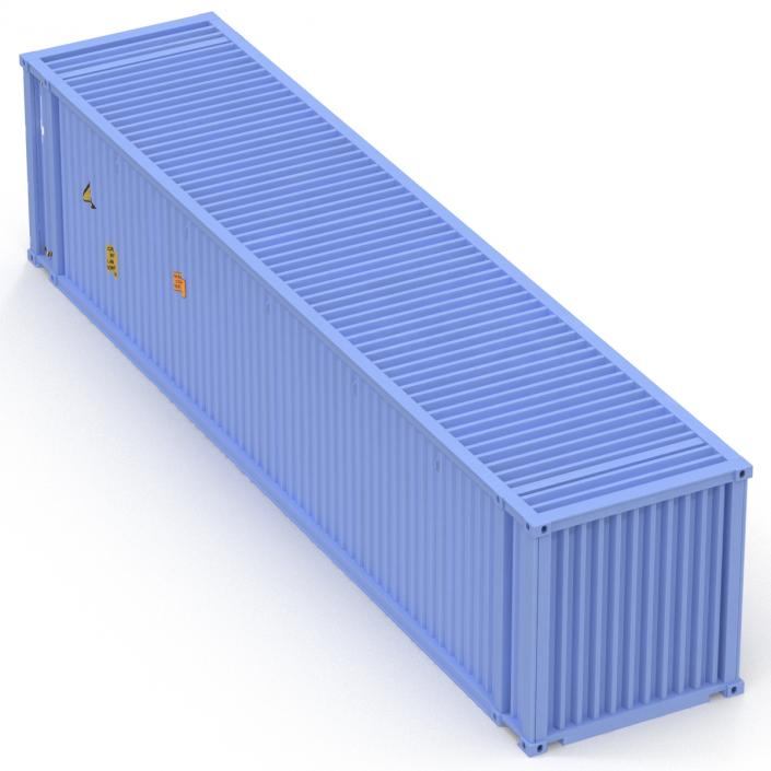 3D model 45 ft High Cube Container Blue