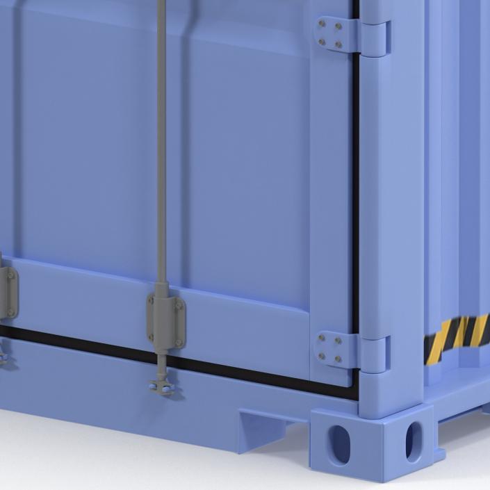 3D model 45 ft High Cube Container Blue