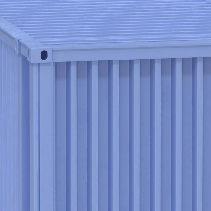 3D model 45 ft High Cube Container Blue