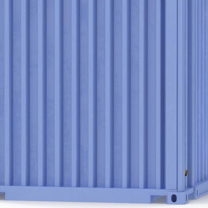 3D model 45 ft High Cube Container Blue