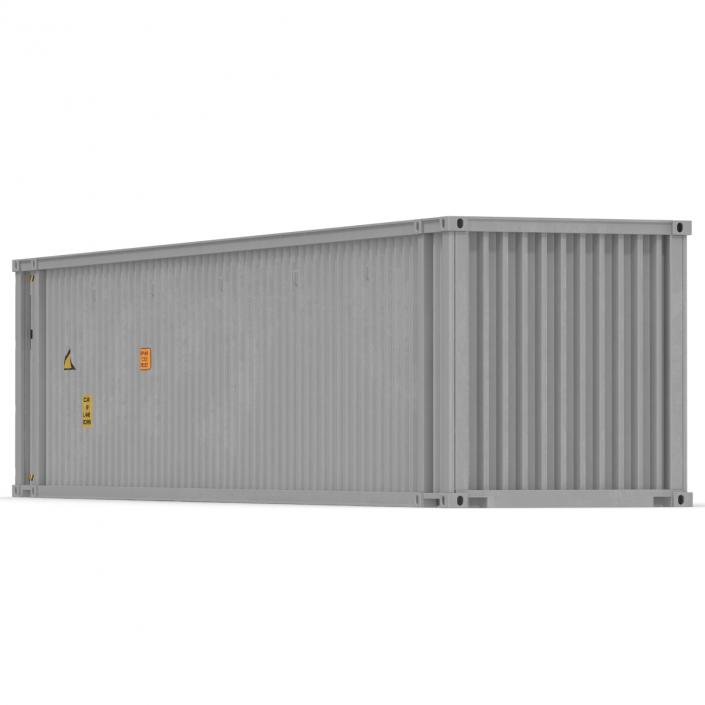 3D 45 ft High Cube Container White