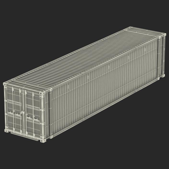 45 ft High Cube Container Blue 2 3D