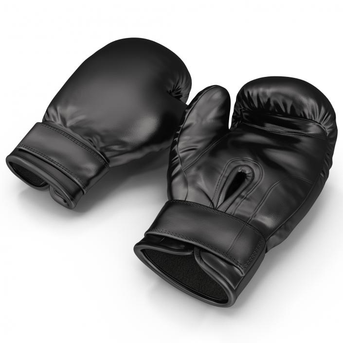 Boxing Gloves Black 3D model