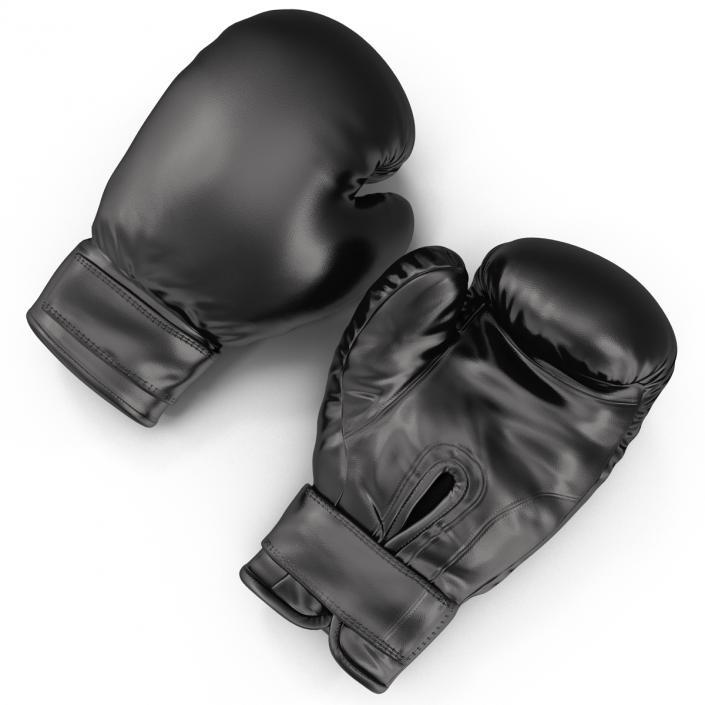 Boxing Gloves Black 3D model