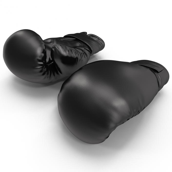 Boxing Gloves Black 3D model