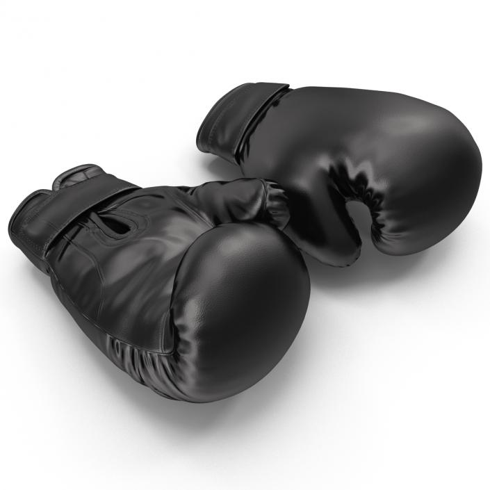 Boxing Gloves Black 3D model