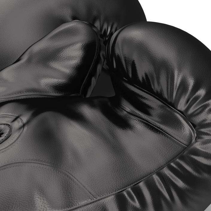 Boxing Gloves Black 3D model