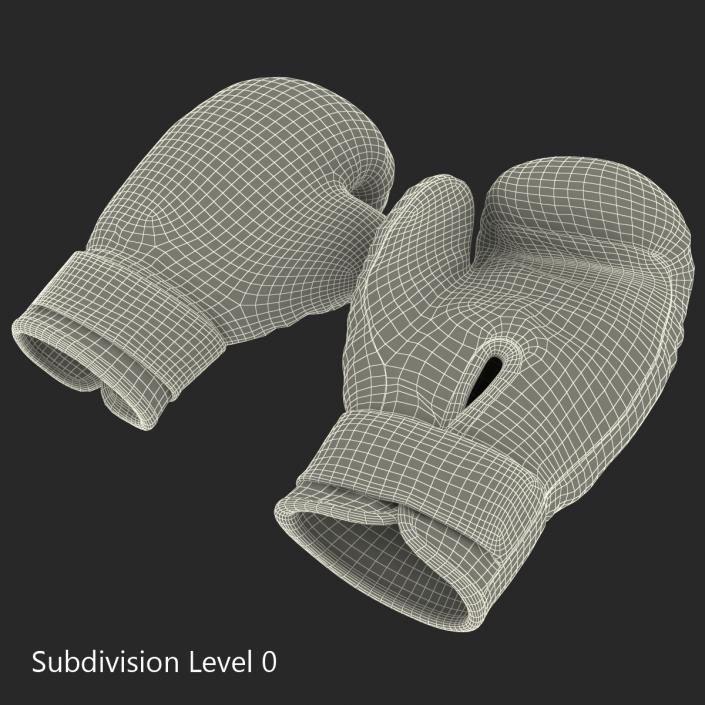 Boxing Gloves Black 3D model