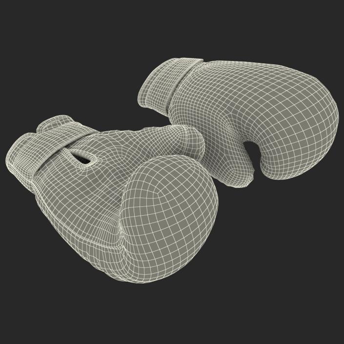 Boxing Gloves Black 3D model