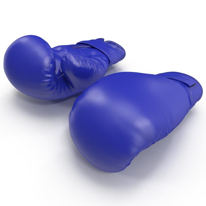 3D Boxing Gloves Blue model