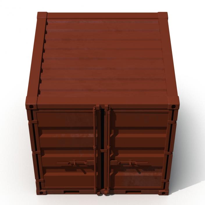 3D 8 ft Storage Container Red