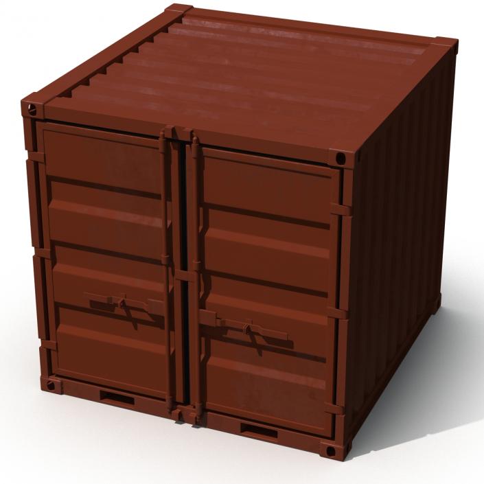 3D 8 ft Storage Container Red