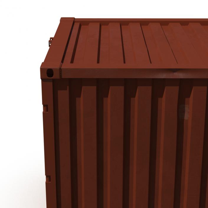 3D 8 ft Storage Container Red