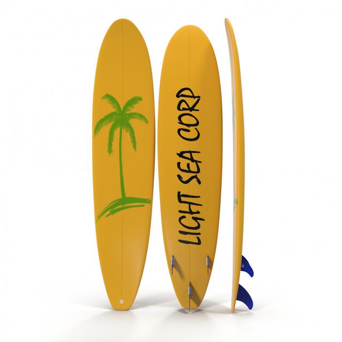 3D Surfboard Longboard 3