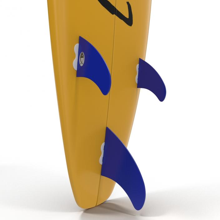 3D Surfboard Longboard 3