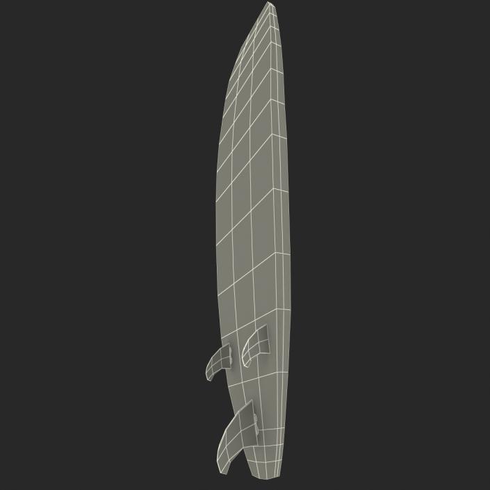 3D Surfboard Longboard 3