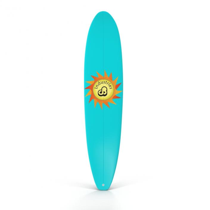 3D Surfboard Longboard 4