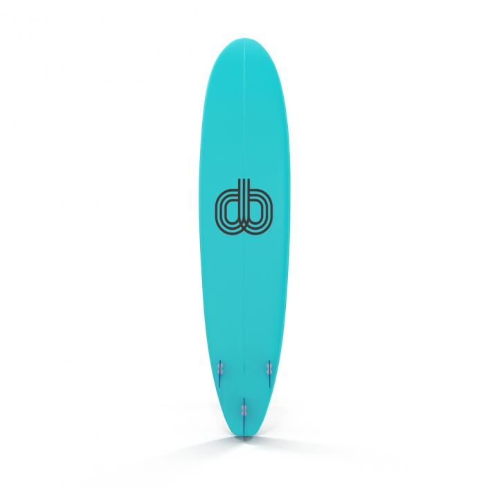 3D Surfboard Longboard 4