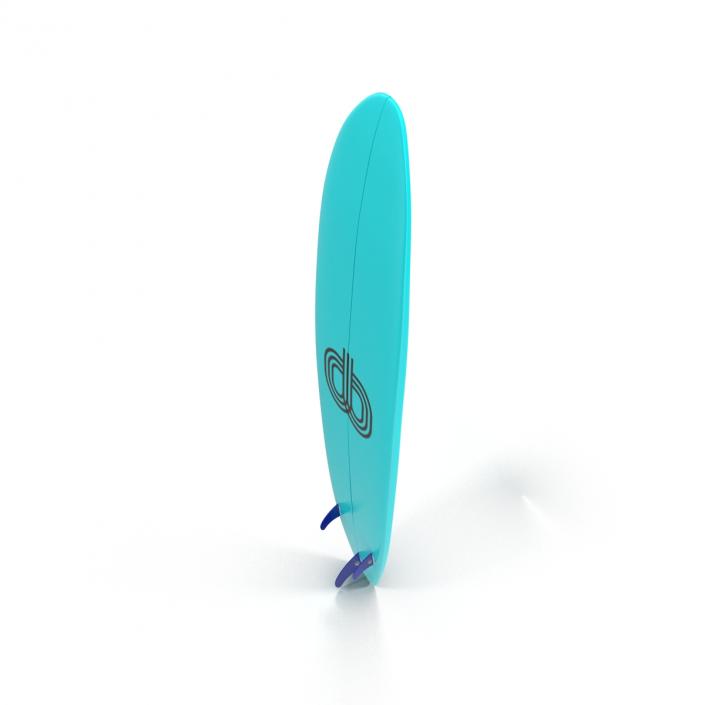 3D Surfboard Longboard 4