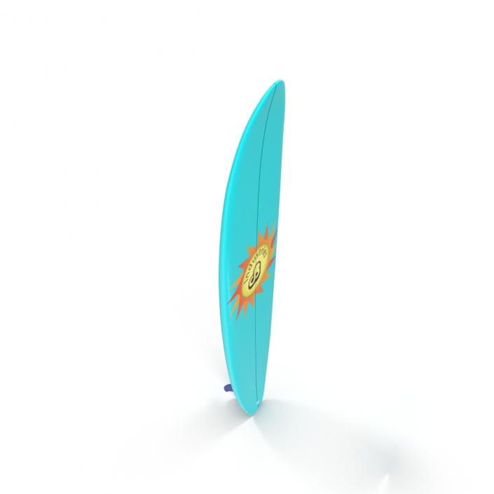 3D Surfboard Longboard 4