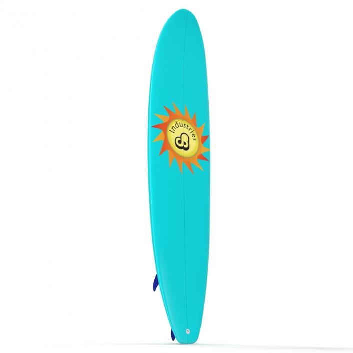 3D Surfboard Longboard 4