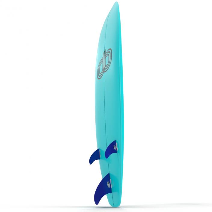 3D Surfboard Longboard 4