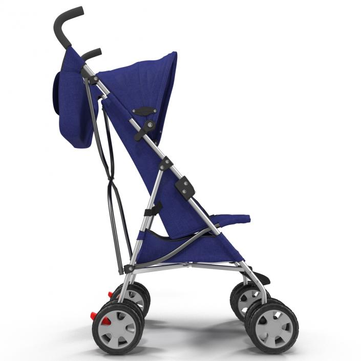 3D Baby Stroller Blue model