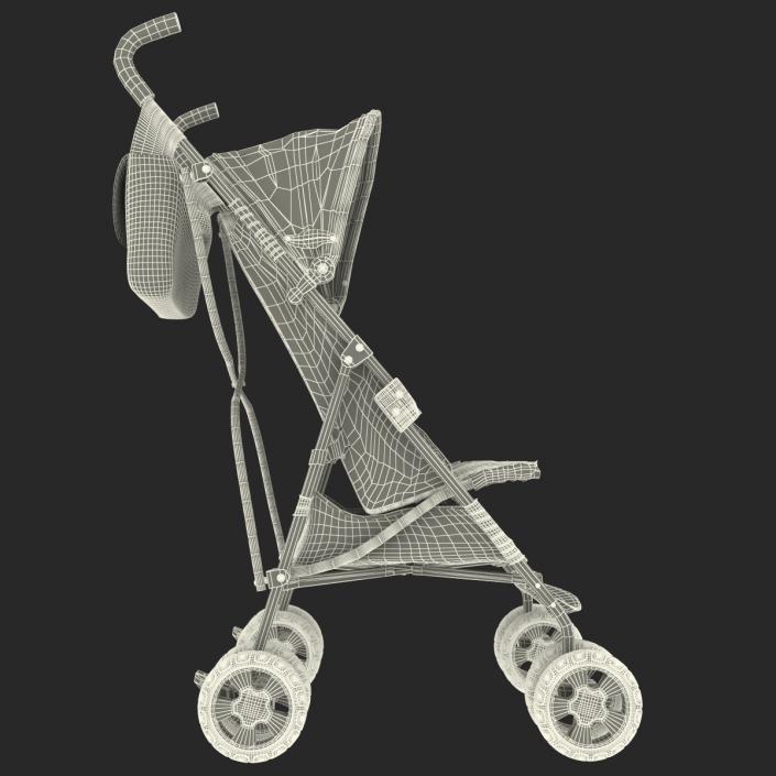 3D model Baby Stroller Orange