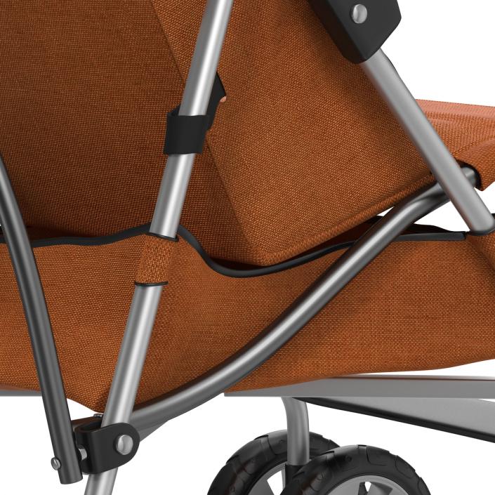 3D model Baby Stroller Orange