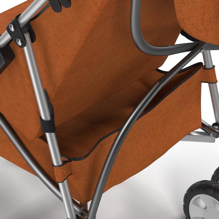 3D model Baby Stroller Orange