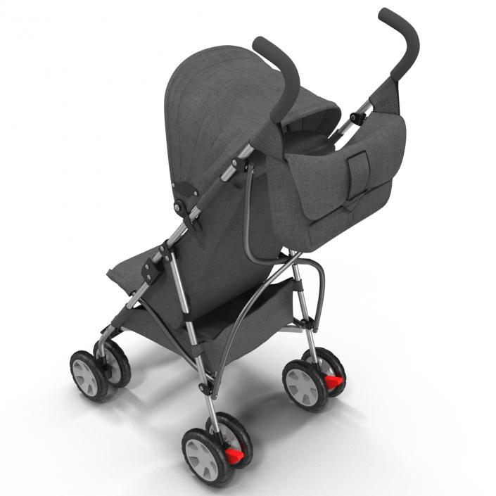 3D Baby Stroller model