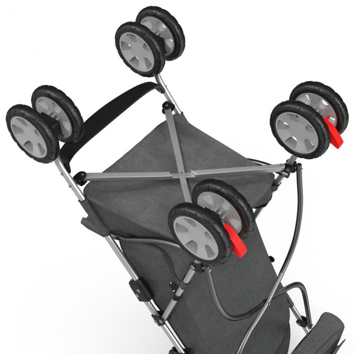 3D Baby Stroller model