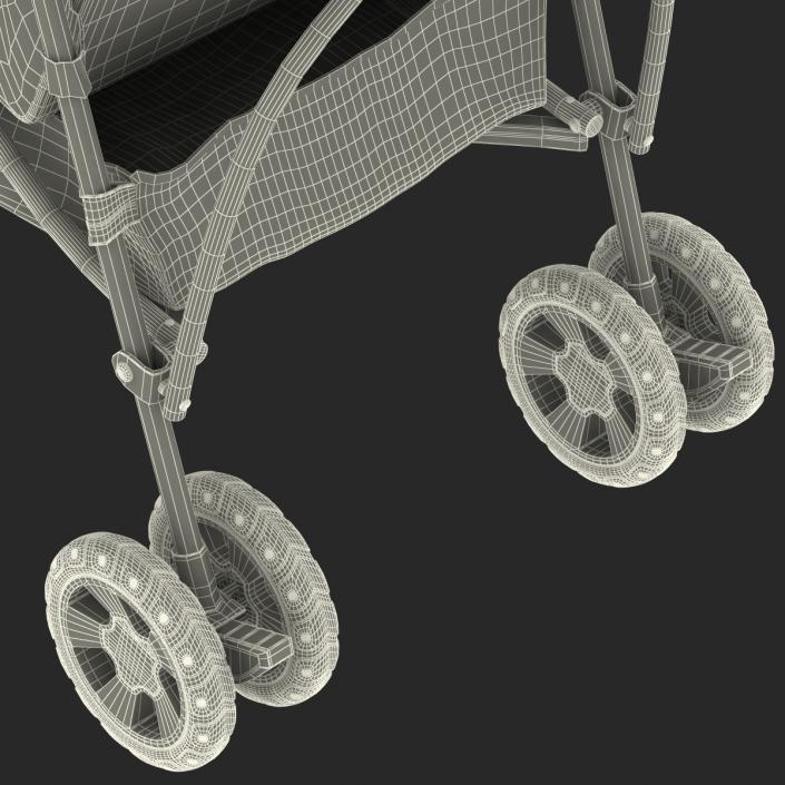 3D Baby Stroller model